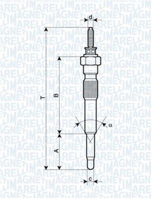 062900068304 Magneti Marelli Свічки розжарювання